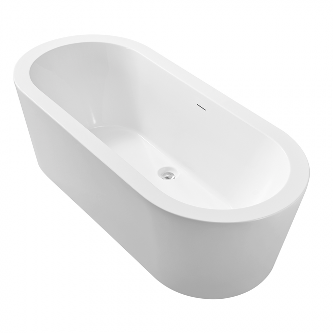 Wiesbaden Bianco Vrijstaand Ligbad Acryl Glans Wit 178cm